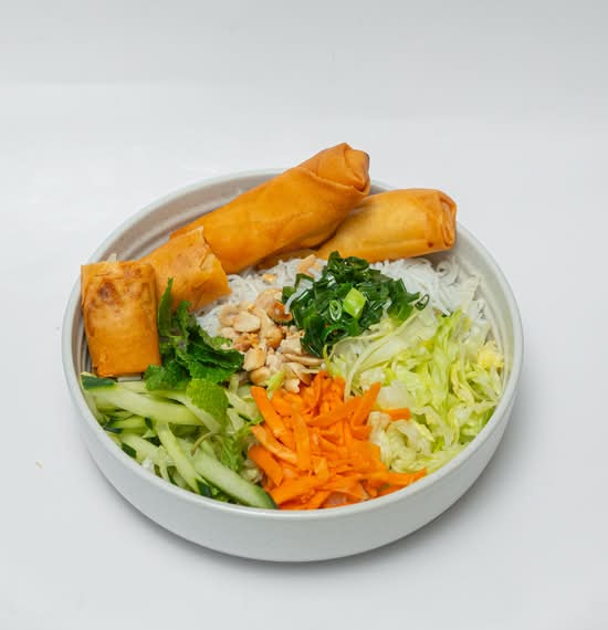 Spring Roll Rice Vermicelli Bowl